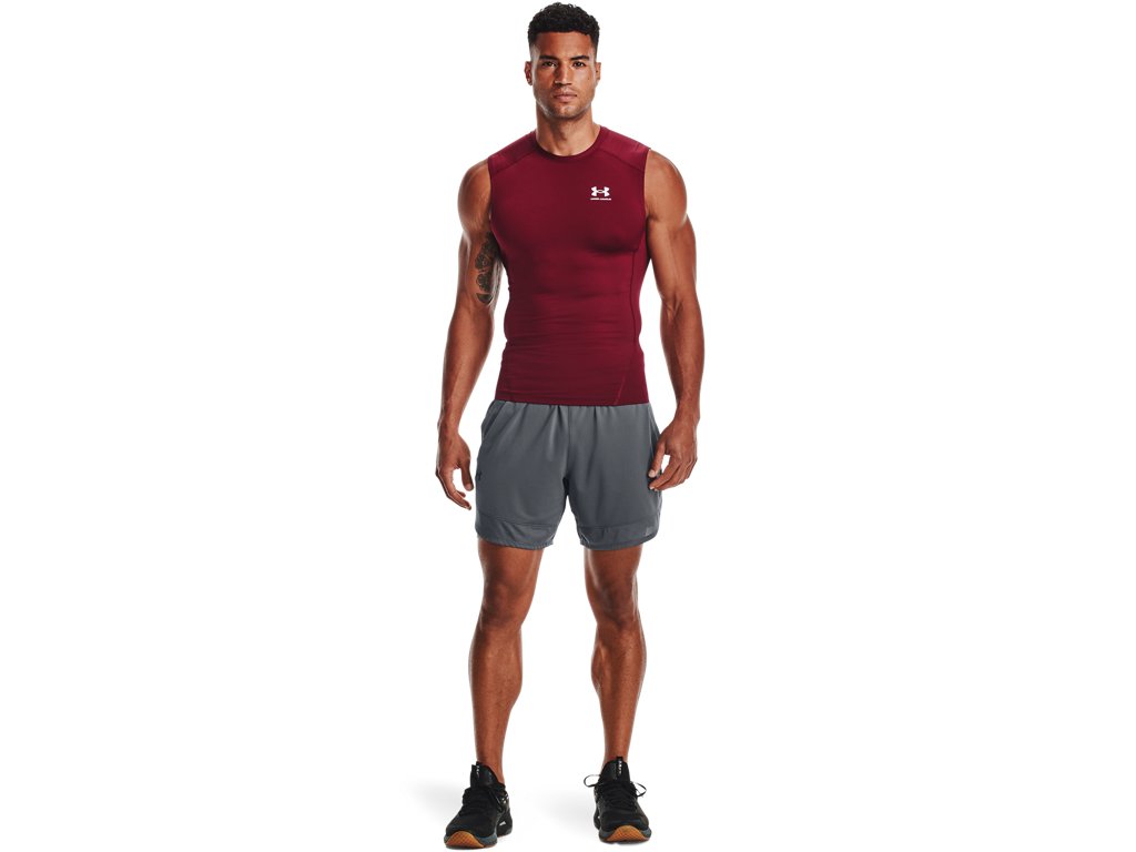 Under Armour Mens HeatGear Sleeveless Baselayer - Sweat Wicking and Superior Coverage