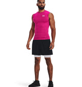 Under Armour Mens HeatGear Sleeveless Baselayer - Sweat Wicking and Superior Coverage