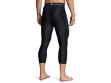 Under Armour Mens HeatGear Three Quarter Leggings - Sweat Wicking and Ultra-Tight Fit