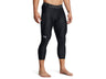 Under Armour Mens HeatGear Three Quarter Leggings - Sweat Wicking and Ultra-Tight Fit