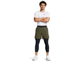 Under Armour Mens HeatGear Three Quarter Leggings - Sweat Wicking and Ultra-Tight Fit