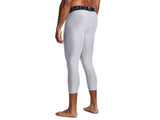 Under Armour Mens HeatGear Three Quarter Leggings - Sweat Wicking and Ultra-Tight Fit