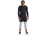 Under Armour Mens HeatGear Three Quarter Leggings - Sweat Wicking and Ultra-Tight Fit