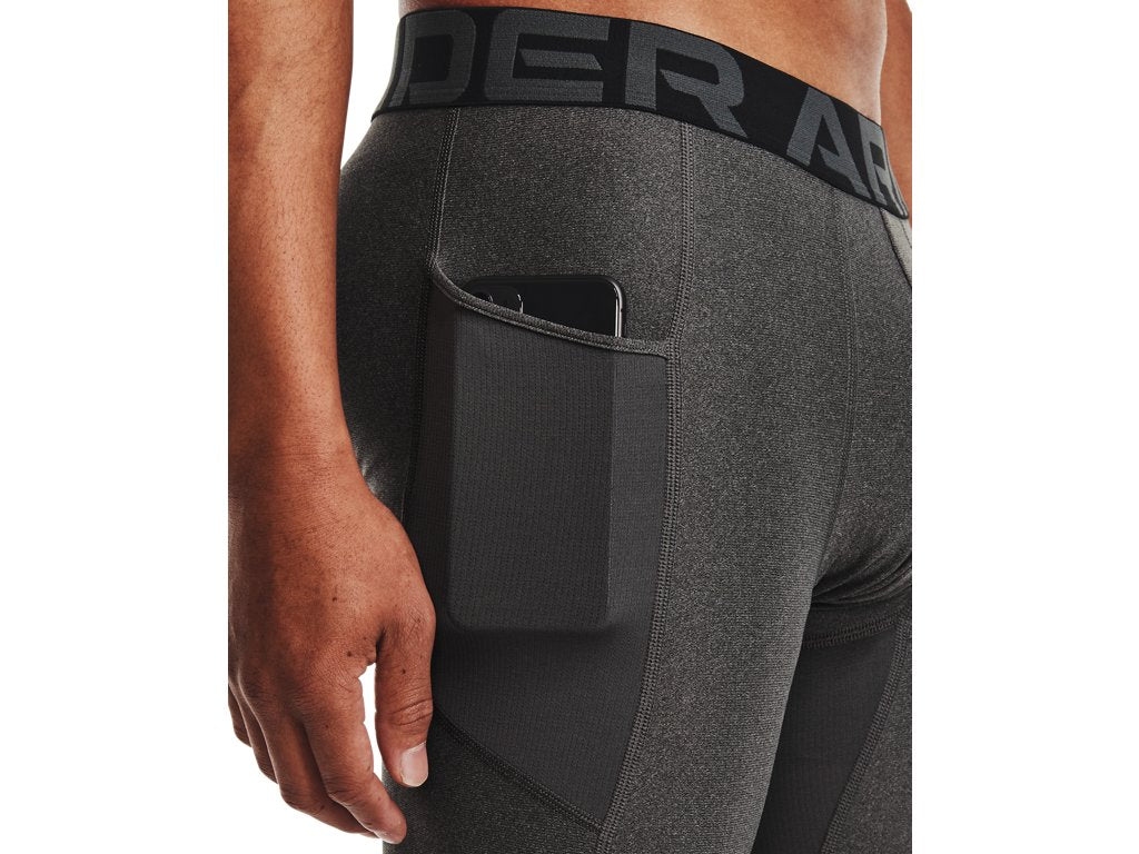 Under Armour Mens HeatGear Three Quarter Leggings - Sweat Wicking and Ultra-Tight Fit