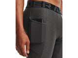 Under Armour Mens HeatGear Three Quarter Leggings - Sweat Wicking and Ultra-Tight Fit