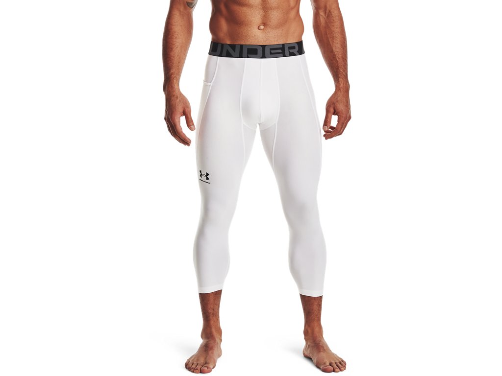 Under Armour Mens HeatGear Three Quarter Leggings - Sweat Wicking and Ultra-Tight Fit