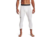 Under Armour Mens HeatGear Three Quarter Leggings - Sweat Wicking and Ultra-Tight Fit