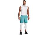 Under Armour Mens HeatGear Three Quarter Leggings - Sweat Wicking and Ultra-Tight Fit