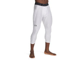 Under Armour Mens HeatGear Three Quarter Leggings - Sweat Wicking and Ultra-Tight Fit