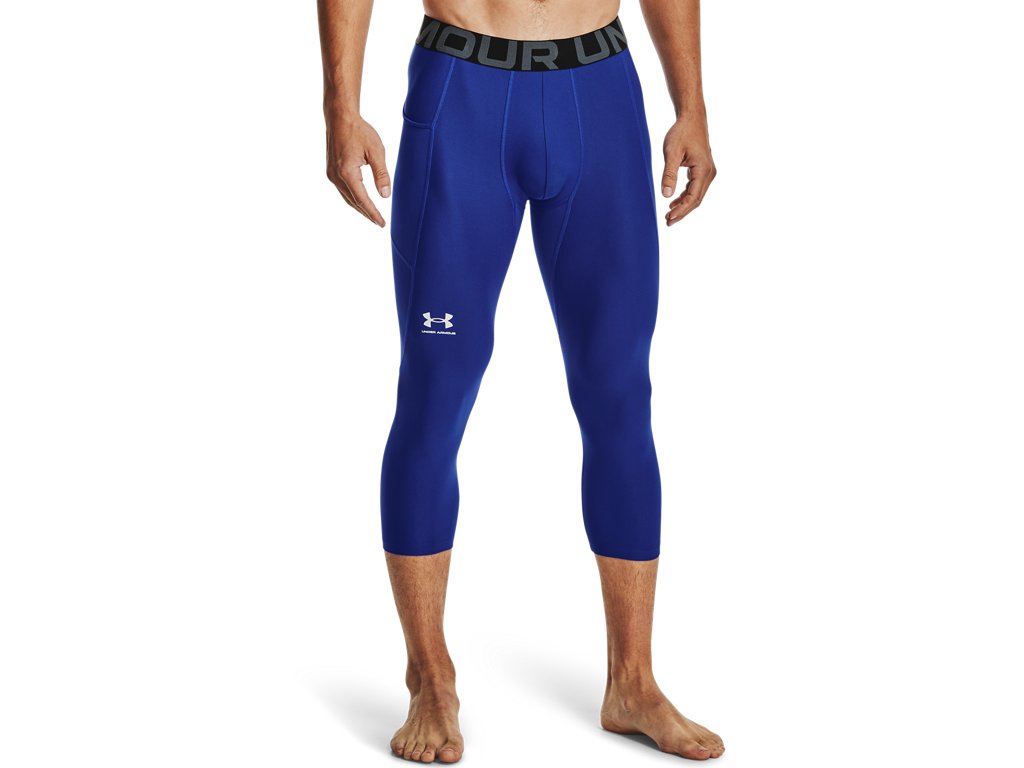 Under Armour Mens HeatGear Three Quarter Leggings - Sweat Wicking and Ultra-Tight Fit