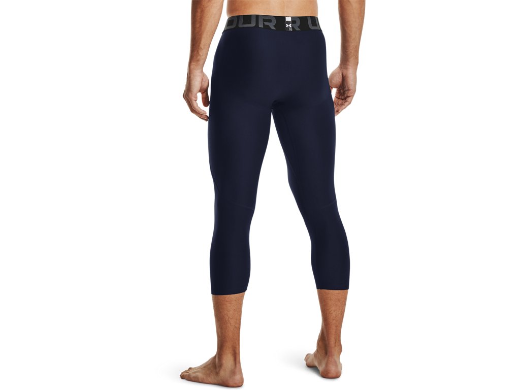 Under Armour Mens HeatGear Three Quarter Leggings - Sweat Wicking and Ultra-Tight Fit