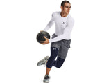 Under Armour Mens HeatGear Three Quarter Leggings - Sweat Wicking and Ultra-Tight Fit