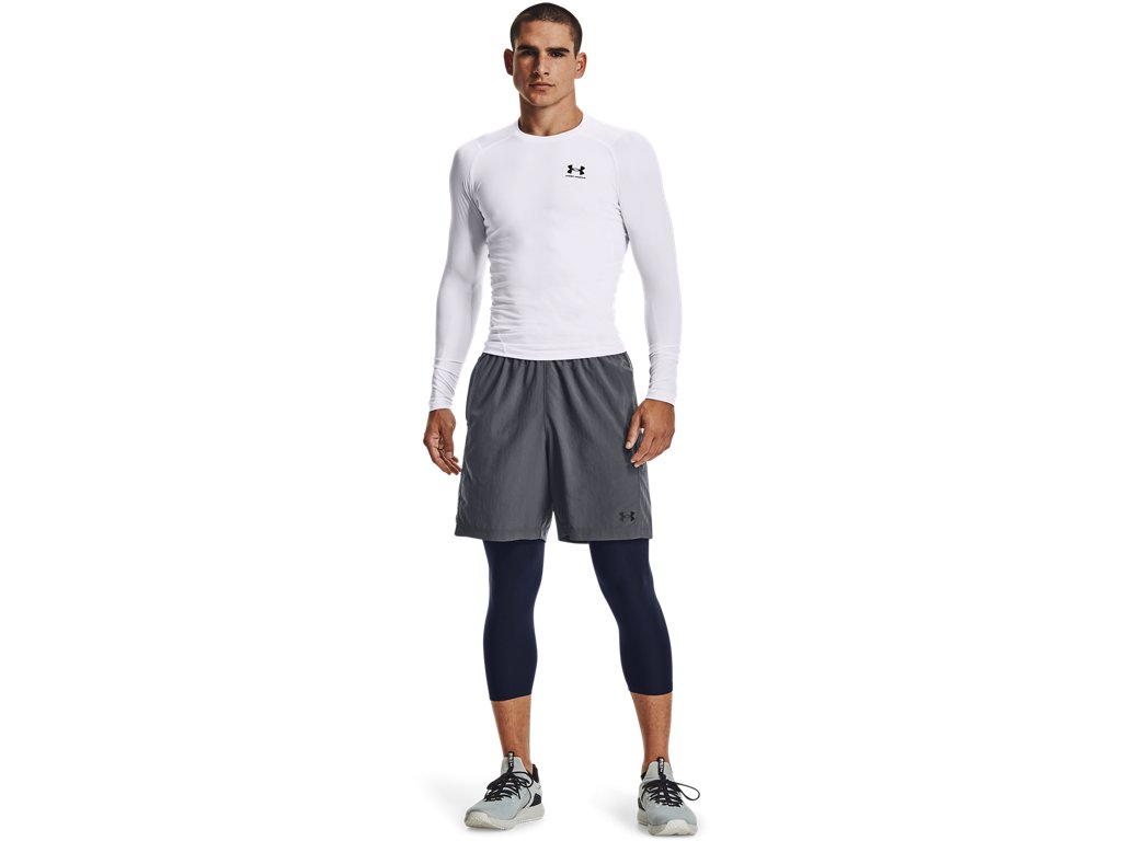 Under Armour Mens HeatGear Three Quarter Leggings - Sweat Wicking and Ultra-Tight Fit