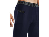 Under Armour Mens HeatGear Three Quarter Leggings - Sweat Wicking and Ultra-Tight Fit