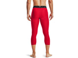 Under Armour Mens HeatGear Three Quarter Leggings - Sweat Wicking and Ultra-Tight Fit