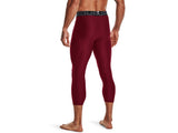 Under Armour Mens HeatGear Three Quarter Leggings - Sweat Wicking and Ultra-Tight Fit