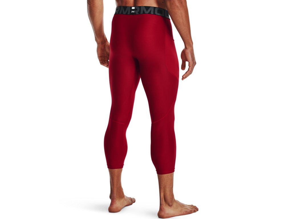 Under Armour Mens HeatGear Three Quarter Leggings - Sweat Wicking and Ultra-Tight Fit