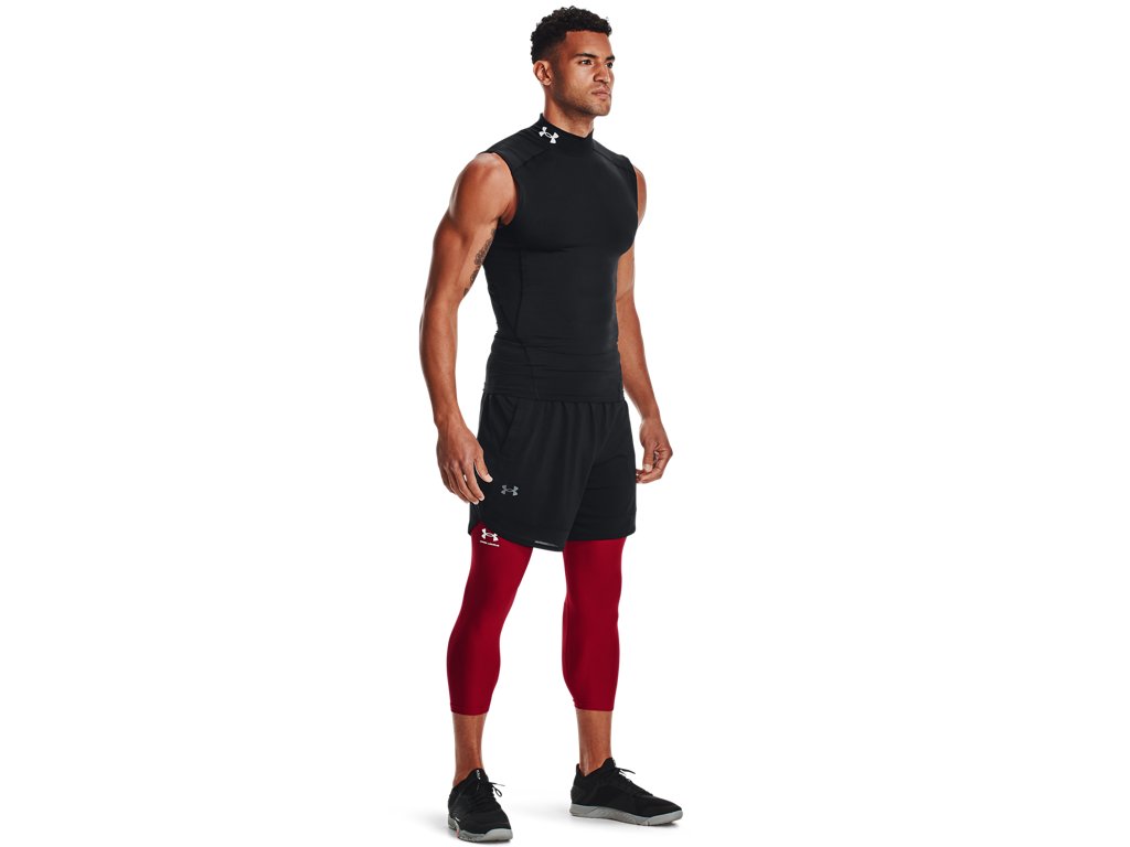 Under Armour Mens HeatGear Three Quarter Leggings - Sweat Wicking and Ultra-Tight Fit
