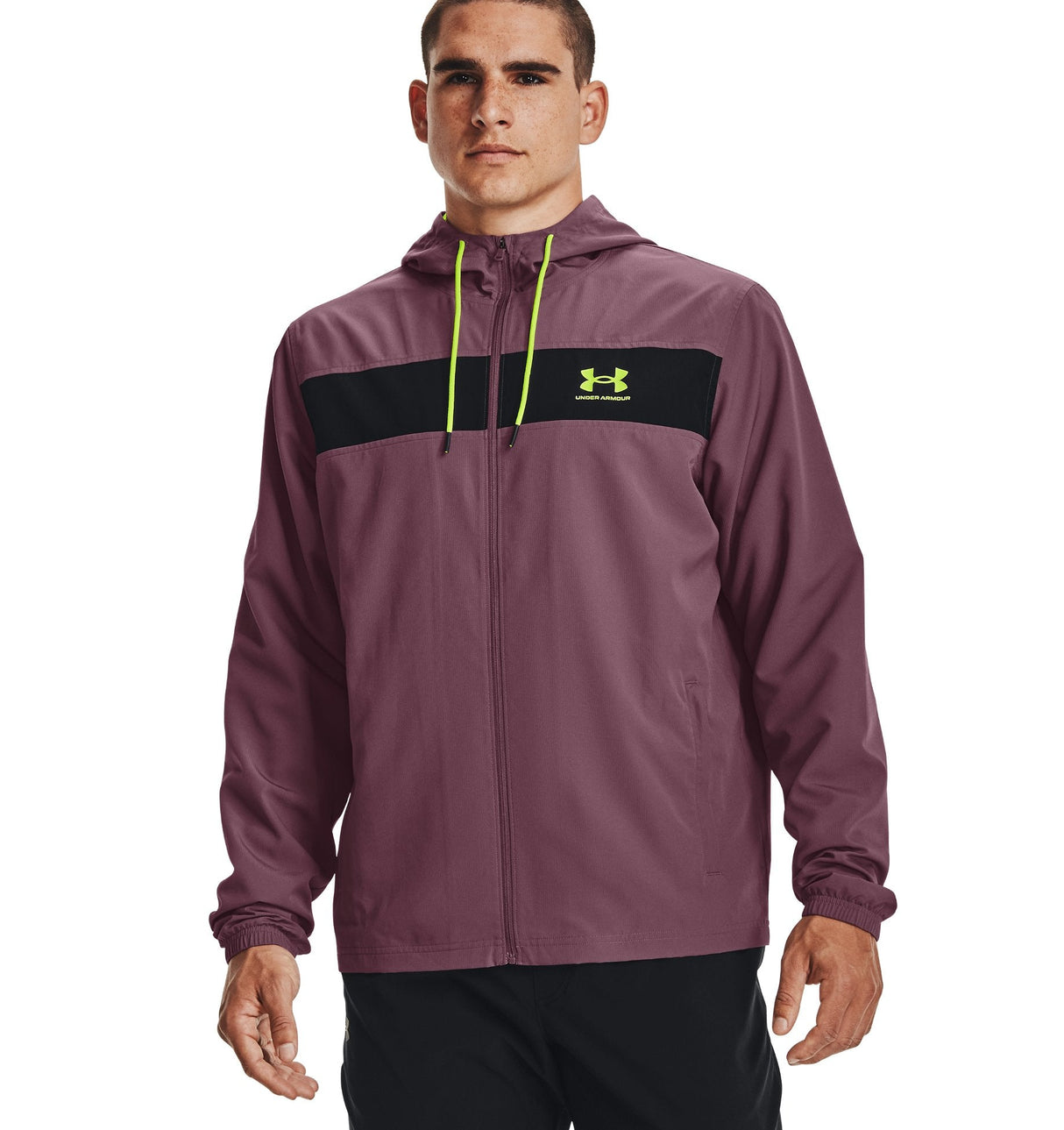 Under Armour Mens Sportstyle Windbreaker Jacket - Water and Wind Resistant