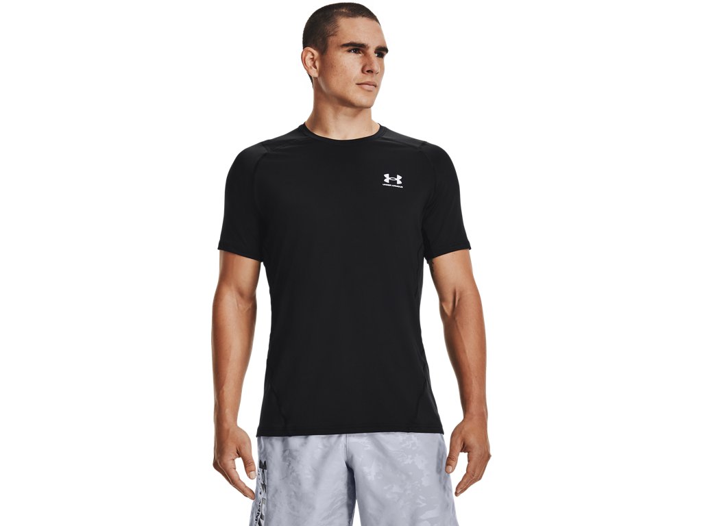 Under Armour Mens HeatGear Fitted Short Sleeve Shirt - Superior Sweat Wicking
