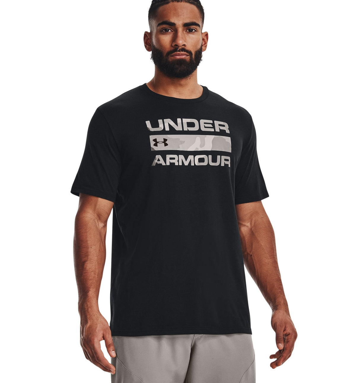 Under Armour Mens Stacked Logo Fill T-Shirt - Quick-Drying Comfort