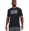 Under Armour Mens Stacked Logo Fill T-Shirt - Quick-Drying Comfort