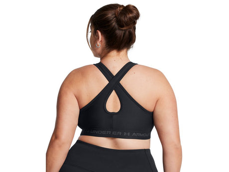 Under Armour Womens Mid Crossback Sports Bra - Quick-Drying with Medium Support