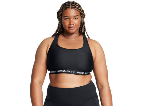 Under Armour Womens Mid Crossback Sports Bra - Quick-Drying with Medium Support