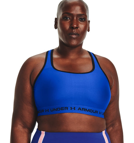 Under Armour Womens Mid Crossback Sports Bra - Quick-Drying with Medium Support