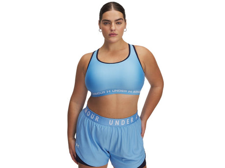 Under Armour Womens Mid Crossback Sports Bra - Quick-Drying with Medium Support