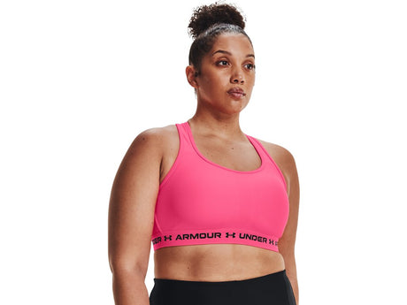 Under Armour Womens Mid Crossback Sports Bra - Quick-Drying with Medium Support