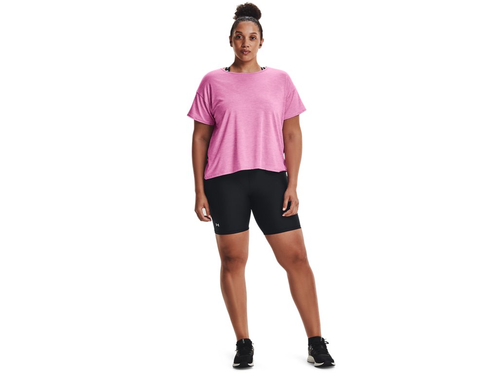 Under Armour Womens HeatGear Bike Shorts Apparel - Sweat Wicking and 4-Way Stretch Material