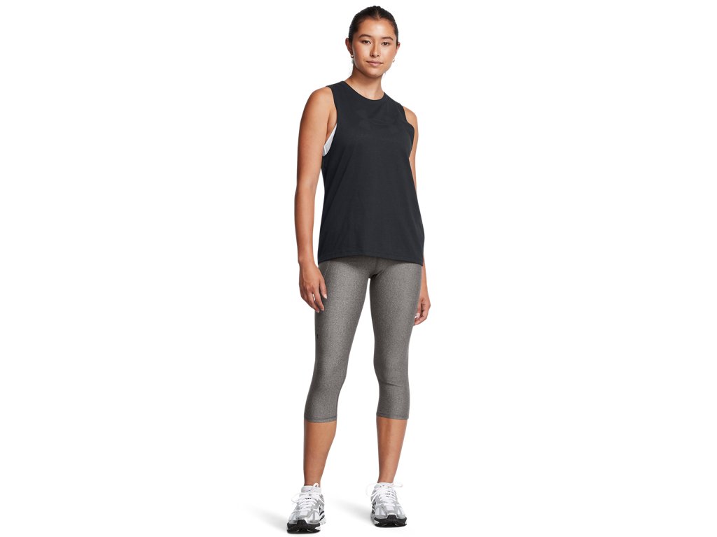 Under Armour Womens HeatGear No-Slip Waistband Capris - Ultra-Tight Fit and Sweat Wicking