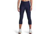 Under Armour Womens HeatGear No-Slip Waistband Capris - Ultra-Tight Fit and Sweat Wicking