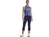 Under Armour Womens HeatGear No-Slip Waistband Capris - Ultra-Tight Fit and Sweat Wicking