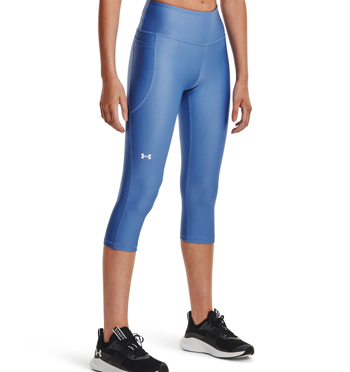 Under Armour Womens HeatGear No-Slip Waistband Capris - Ultra-Tight Fit and Sweat Wicking