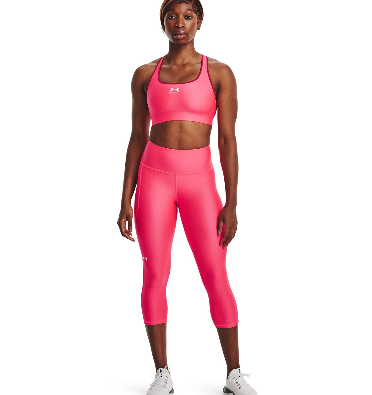 Under Armour Womens HeatGear No-Slip Waistband Capris - Ultra-Tight Fit and Sweat Wicking