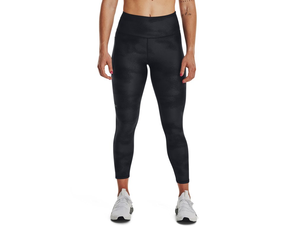 Under Armour Womens HeatGear No-Slip Waistband Printed Ankle Leggings - Sweat Wicking