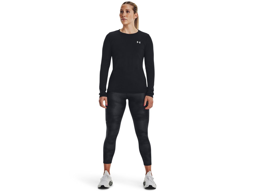 Under Armour Womens HeatGear No-Slip Waistband Printed Ankle Leggings - Sweat Wicking