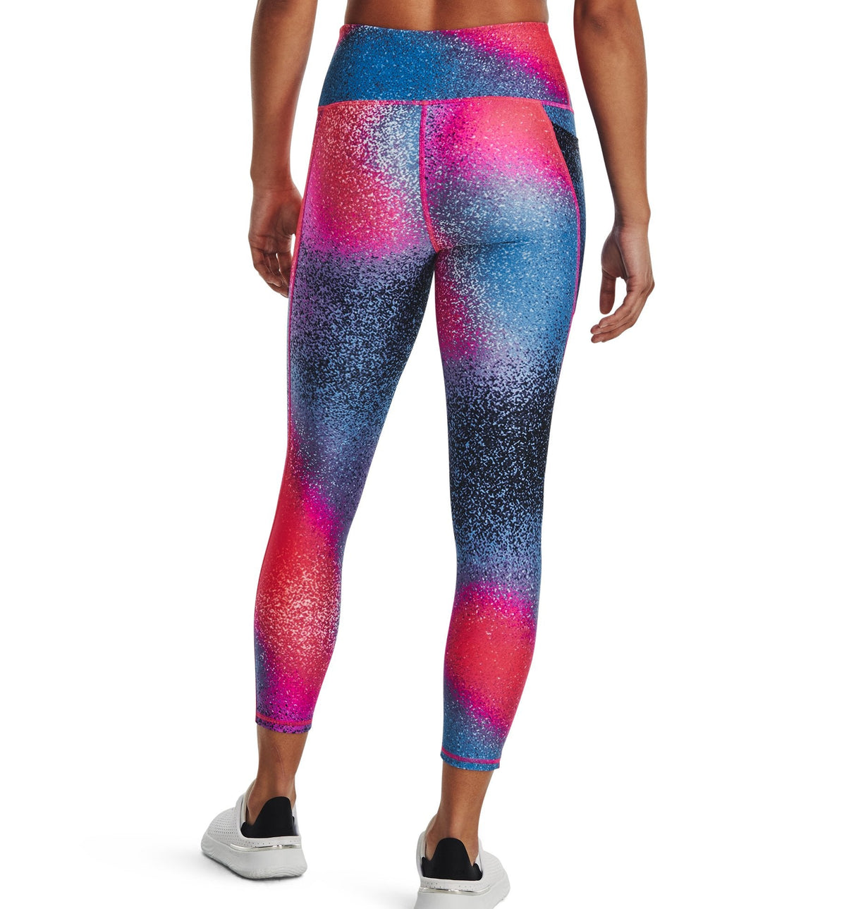 Under Armour Womens HeatGear No-Slip Waistband Printed Ankle Leggings - Sweat Wicking