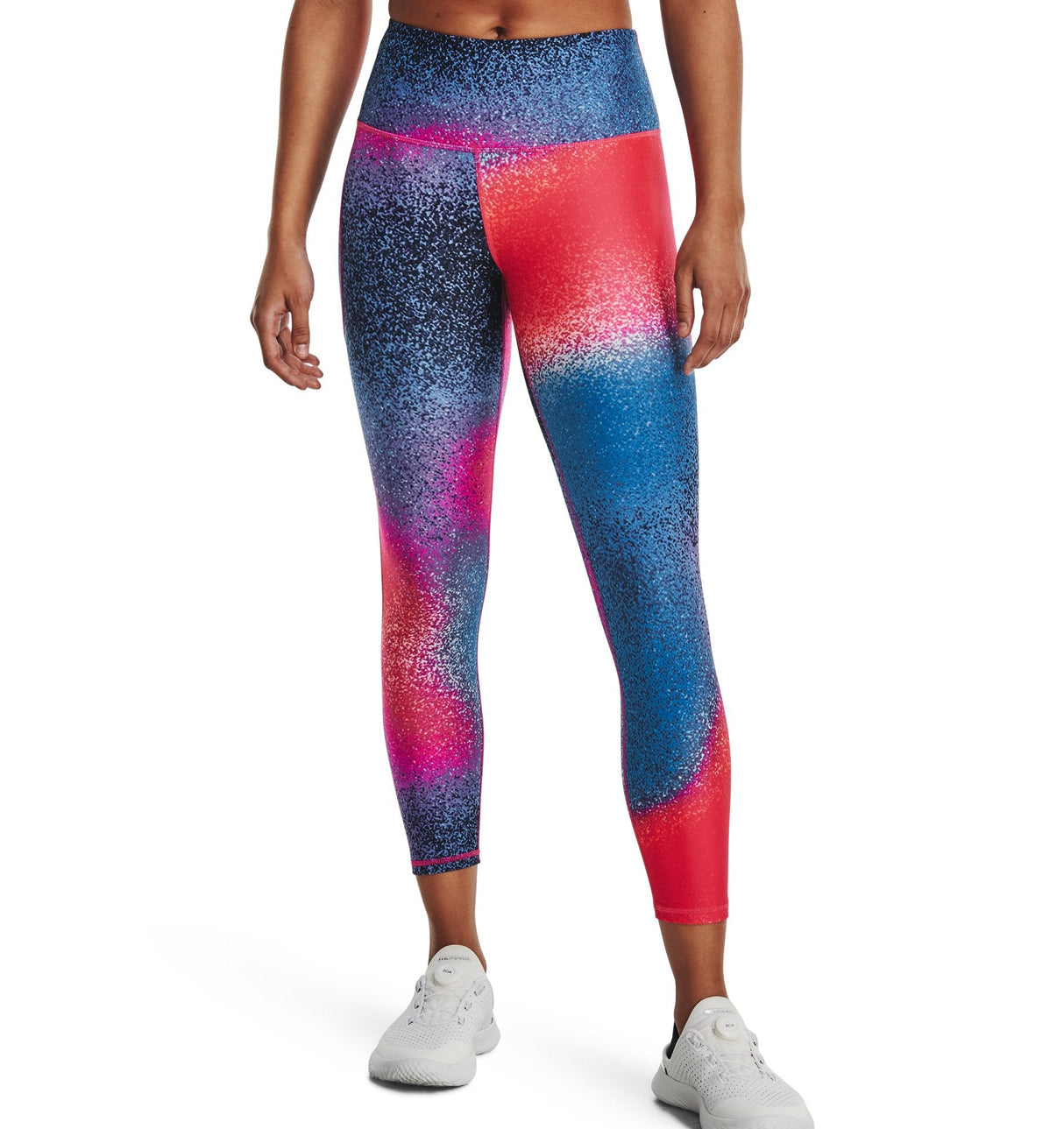 Under Armour Womens HeatGear No-Slip Waistband Printed Ankle Leggings - Sweat Wicking