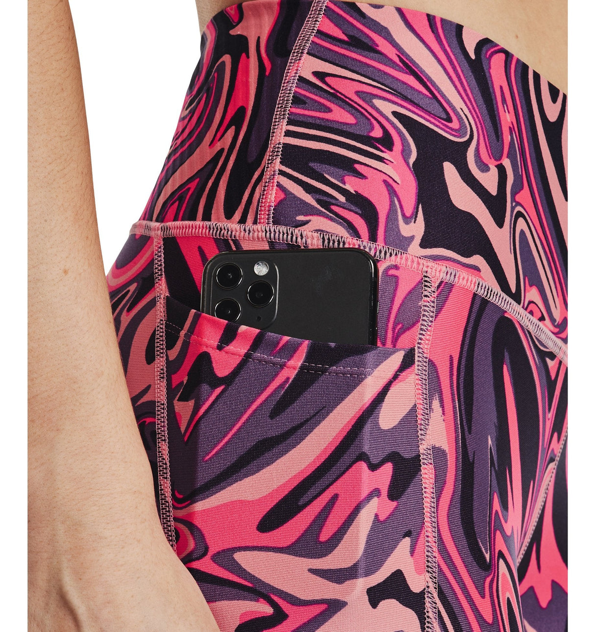 Under Armour Womens HeatGear No-Slip Waistband Printed Ankle Leggings - Sweat Wicking