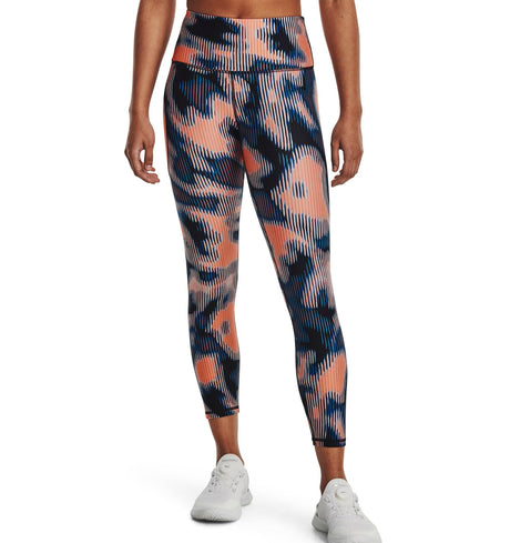 Under Armour Womens HeatGear No-Slip Waistband Printed Ankle Leggings - Sweat Wicking