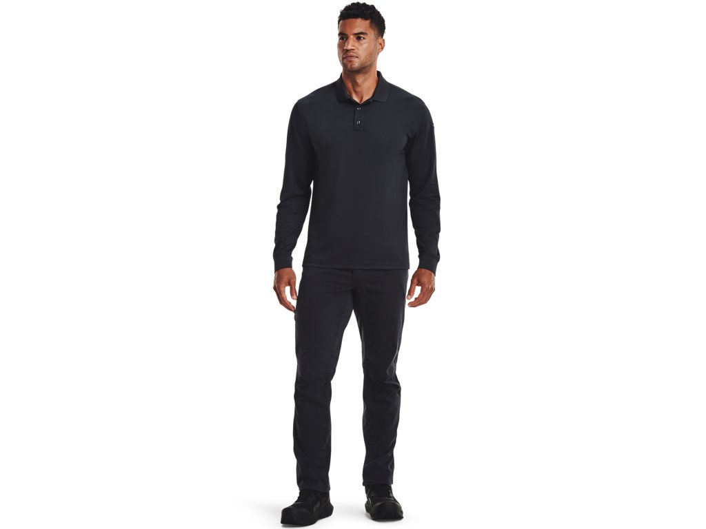 Under Armour Mens Tactical Performance Polo 2.0 Long Sleeve - Enhanced Breathability