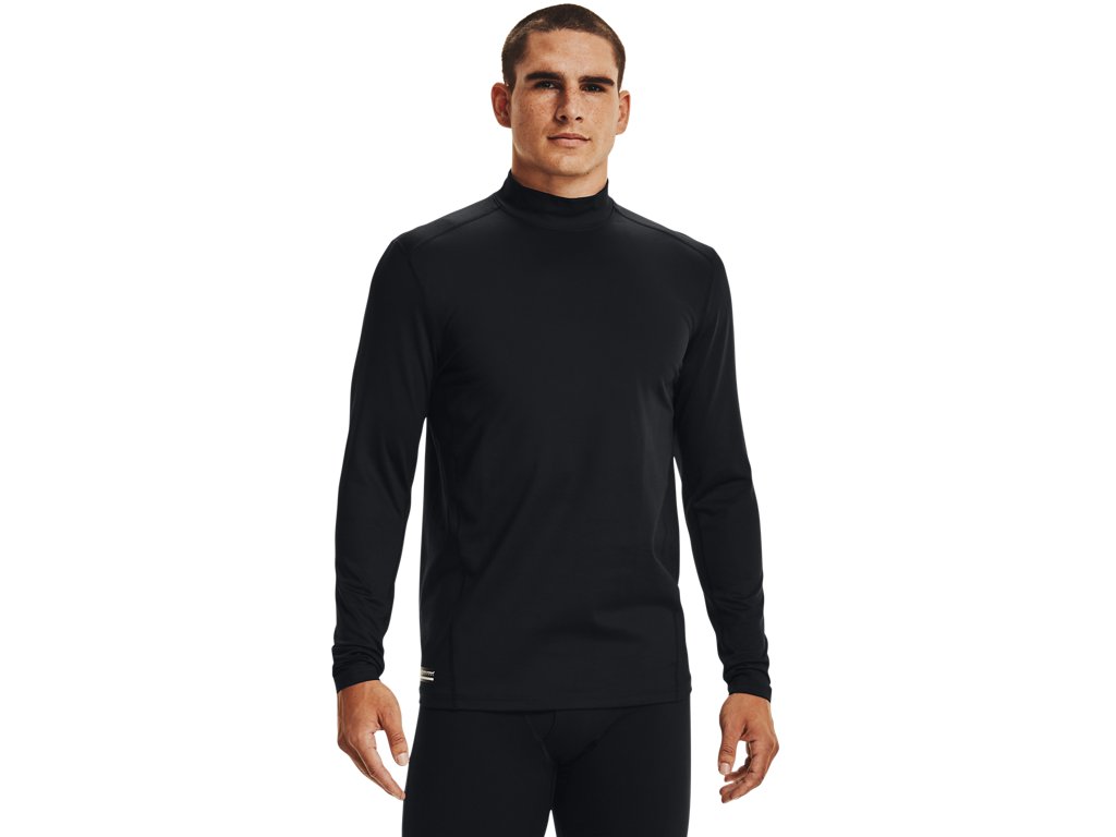 Under Armour Mens Tactical ColdGear Infrared Base Mock Long Sleeve- Thermo-Conductive Inner Coating