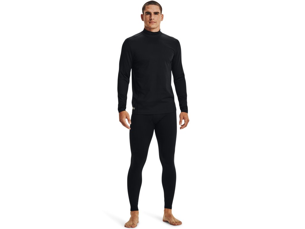 Under Armour Mens Tactical ColdGear Infrared Base Mock Long Sleeve- Thermo-Conductive Inner Coating