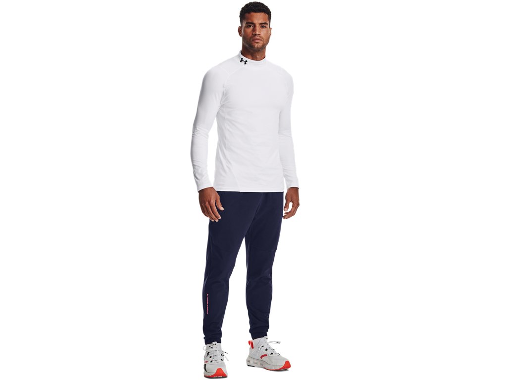 Under Armour Mens ColdGear Fitted Mock Baselayer - Dual Layer Warmth and Fast Drying
