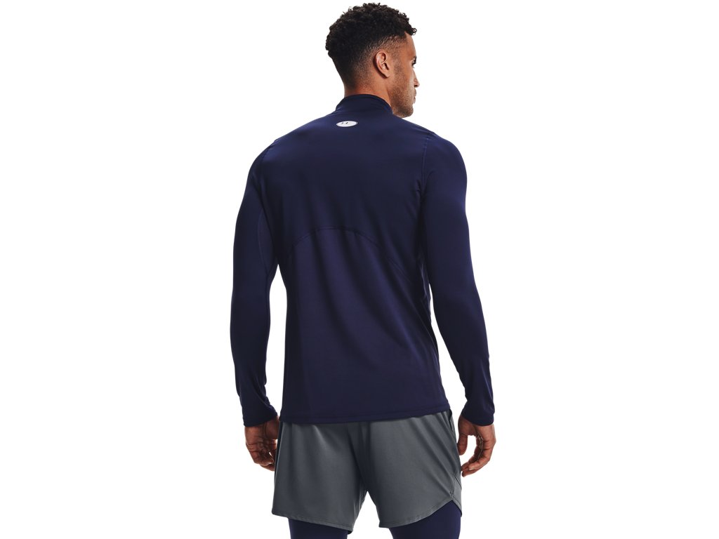 Under Armour Mens ColdGear Fitted Mock Baselayer - Dual Layer Warmth and Fast Drying