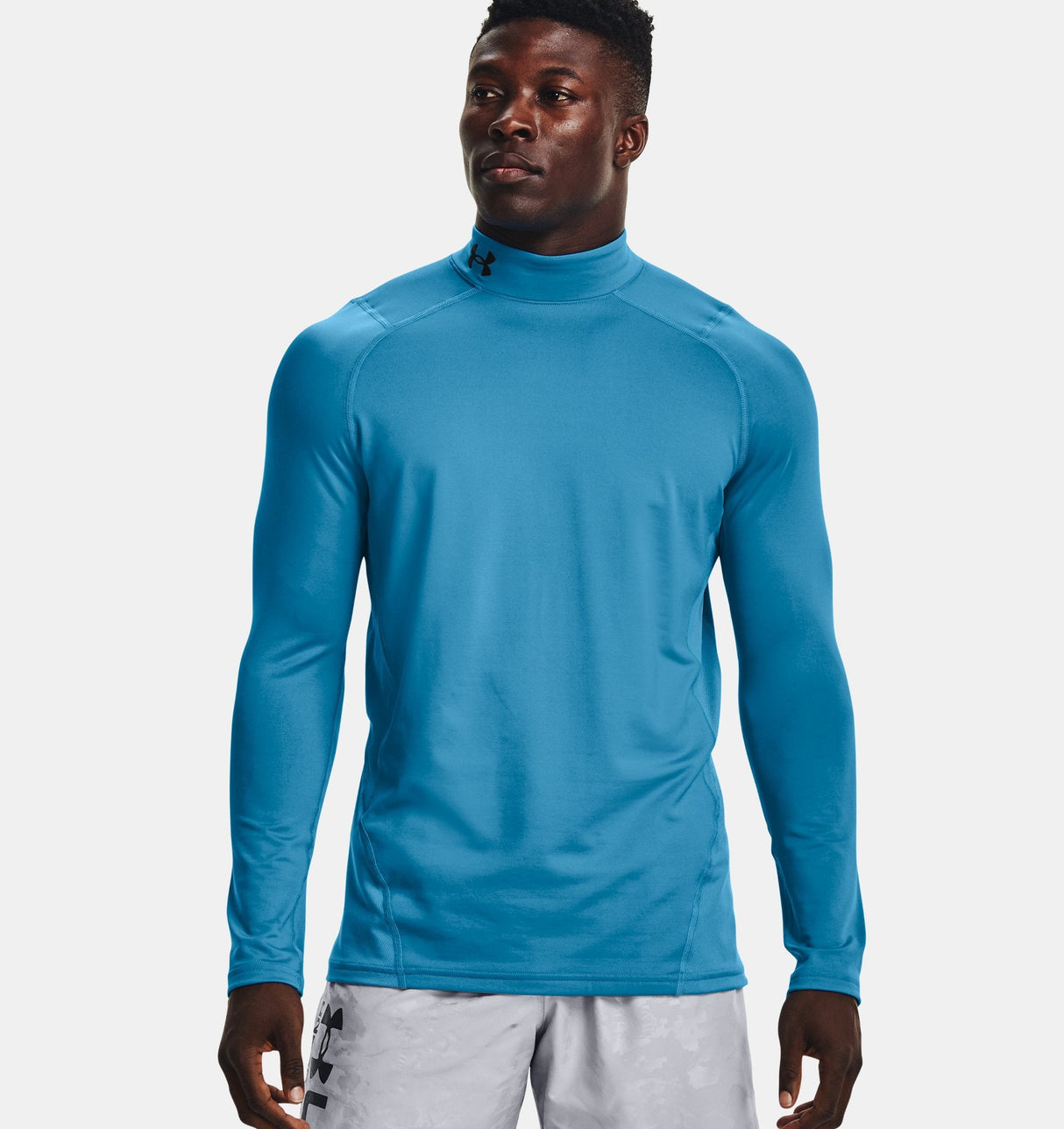 Under Armour Mens ColdGear Fitted Mock Baselayer - Dual Layer Warmth and Fast Drying