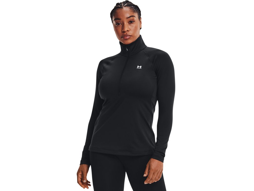 Under Armour Womens ColdGear Authentics Half Zip Baselayer - Dual-Layer Insulation